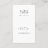 ミッドナイトブルー赤面フローラ縁ど金ゴールド 名刺 (裏面)