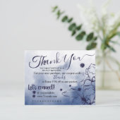 ミッドナイトブルー – ご注文カードありがとうございます サンキューカード (スタンド正面)