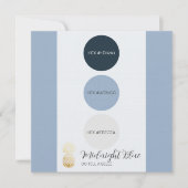 ミッドナイトブルー カラー パレット カード (正面)