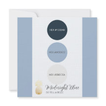 ミッドナイトブルー カラー パレット カード