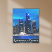 ミッドナイトブルー：デトロイツルネッサンスセンター ポスター