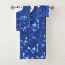 ミッドナイトブルー バスタオルセット