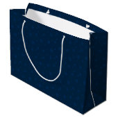 ミッドナイトブルー ラージペーパーバッグ (裏面アングル)