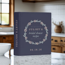 ミッドナイトブルー、赤面&セージブライダルシャワーレシピ