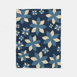 ミッドナイトブロッサムフローラ フリースブランケット