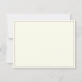 ミッドナイトプラムのタンポポの文房具ノートカード 招待状 (裏面)