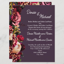 ミッドナイトプラムの菊 招待状