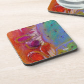 "ミッドナイトプリックナシ"懸命プラスチックコースターセット コースター (左側)