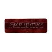 ミッドナイトヘンナロマンス |赤いサティニーのアドグランジレス ラベル (正面)