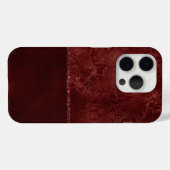 ミッドナイトヘンナロマンス | Red Satiny グランジ Damask Case-Mate iPhoneケース (裏面 (横))