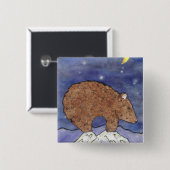 ミッドナイトベア 缶バッジ (正面&裏面)