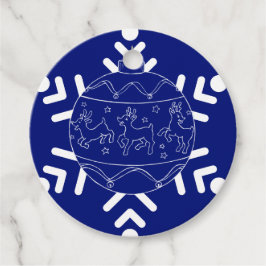 ミッドナイトベビートナカイ紙プレート フェイバータグ