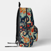 ミッドナイトペイズリー プリントバックパック (左)
