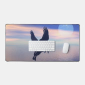 ミッドナイトペガサスデスクマット デスクマット (キーボード&マウス)