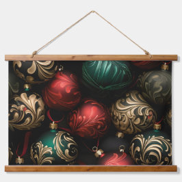 ミッドナイトホリデーエンチャントメントボタニカル 吊り下げ型タペストリー