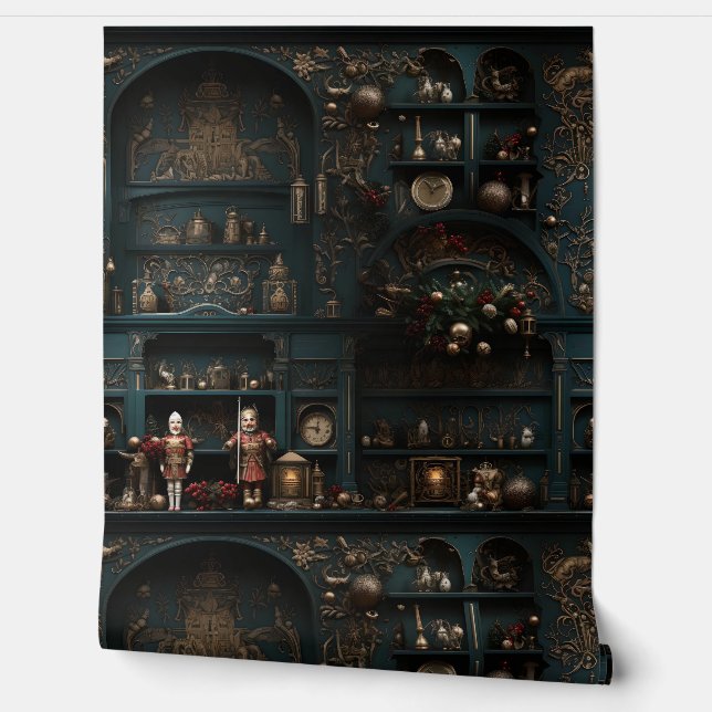 ミッドナイトホリデーエンチャントメントボタニカル 壁紙 (ほどく)