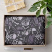 ミッドナイトマカーブル、ゴシックスカルレイヴンインパープル 薄葉紙 (ギフト)