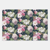 ミッドナイトマグノリアガーデンヴィンテージ植物学 ラッピングペーパーシート (正面2)