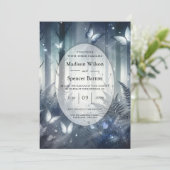 ミッドナイトマジックとムーンレットウィング ウェディング 招待状 (スタンド正面)