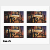 ミッドナイトマチネ 長方形シール (シート)