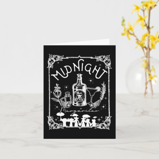 ミッドナイトマルガリタスプラクティヴ魔法ティハロウィーン カード (黄色い花)