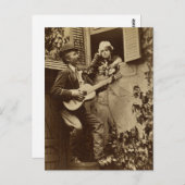 ミッドナイトミンストレルセレナーデ – ヴィンテージ1881 ポストカード (正面/裏面)