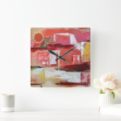 ミッドナイトムーンウォール時計 スクエア壁時計 (ホーム)