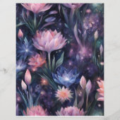 ミッドナイトムーンフローラスクラップブックジャンクジャーナル (裏面)