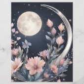 ミッドナイトムーンフローラスクラップブックジャンクジャーナル (正面)