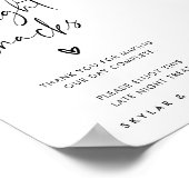 ミッドナイトモダンスナックトリートバッグデザートバーサイン ポスター (角)