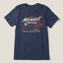 ミッドナイトモーターズ 1984 レトロガレージ自動車 トライブレンドＴシャツ