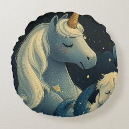 ミッドナイトユニコーンスランバーパーティー ラウンドクッション