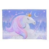 ミッドナイトユニコーンプリンセス凍っていレイクスウィートドリームズ 枕カバー (正面)