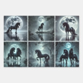 ミッドナイトユニコーンラッピング紙 ラッピングペーパーシート (正面3)