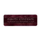 ミッドナイトワインロマンス | Dark Satinyのアドグランジレス ラベル (正面)