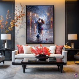 ミッドナイトワルツ – 雨のロマンスコンテンポラリーin ポスター