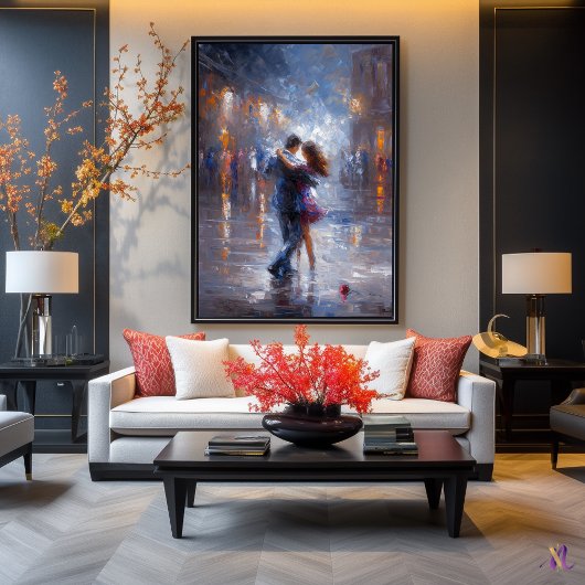 ミッドナイトワルツ – 雨のロマンスコンテンポラリーin ポスター