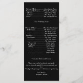 ミッドナイトヴィネヤード結婚式 プログラム (裏面)