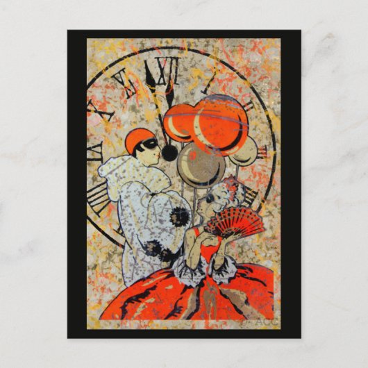 ミッドナイト仮装カップル ポストカード (正面)