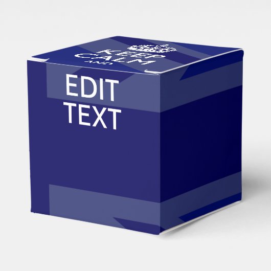 ミッドナイト保ブルーCalmとYour Text Union Jack フェイバーボックス (正面サイド)