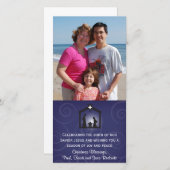 ミッドナイト出生クリスマスフォトカード シーズンカード (正面/裏面)