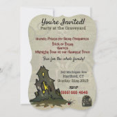 ミッドナイト墓地お洒落ハローウィンパーティ 招待状 (裏面)