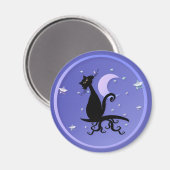 ミッドナイト子猫磁石 マグネット (正面/裏面)