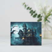 ミッドナイト幽霊のよく出る後のハロウィーンマンションホテル ポストカード (スタンド正面)