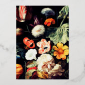 ミッドナイト庭園の結婚式招待状 箔招待状 (裏面)