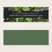 ミッドナイト庭園の結婚式Webサイトカード |ミニ (正面&裏面)