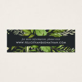 ミッドナイト庭園の結婚式Webサイトカード |ミニ (正面)