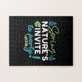 ミッドナイト春レヴェリー'自然の招待状へパーティー' ジグソーパズル (横)