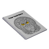 ミッドナイト注視点エクリプウォッチャーフクロウ ノートブック (右側)