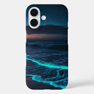 ミッドナイト海グロー iPhone 16ケース